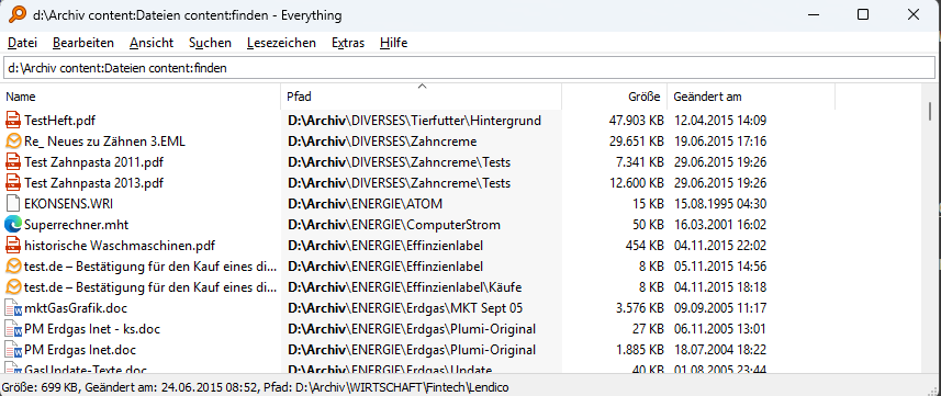 Everything Dateisuche