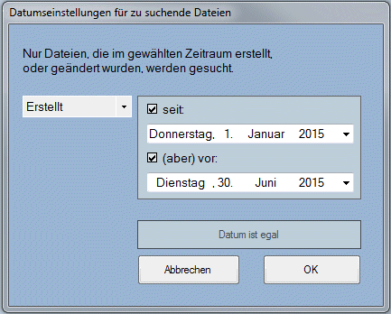 Screenshot 'Datei-Einstellungen'